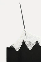 LACE LINGERIE STYLE TOP ZW COLLECTION