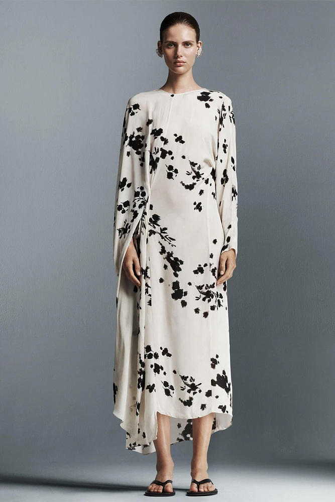 PRINTED MIDI DRESS ZW COLLECTION