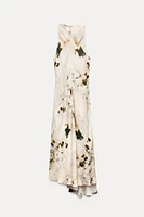 DRAPED PRINTED DRESS ZW COLLECTION