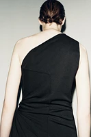 DRAPED ASYMMETRIC DRESS ZW COLLECTION