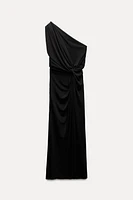 DRAPED ASYMMETRIC DRESS ZW COLLECTION