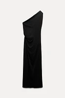 DRAPED ASYMMETRIC DRESS ZW COLLECTION