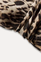 ANIMAL PRINT BOWS TOP ZW COLLECTION