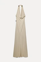 SHELL HALTER DRESS