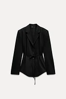 BELTED BLAZER