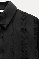 OPENWORK EMBROIDERY SHIRT