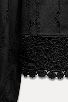 OPENWORK EMBROIDERY SHIRT