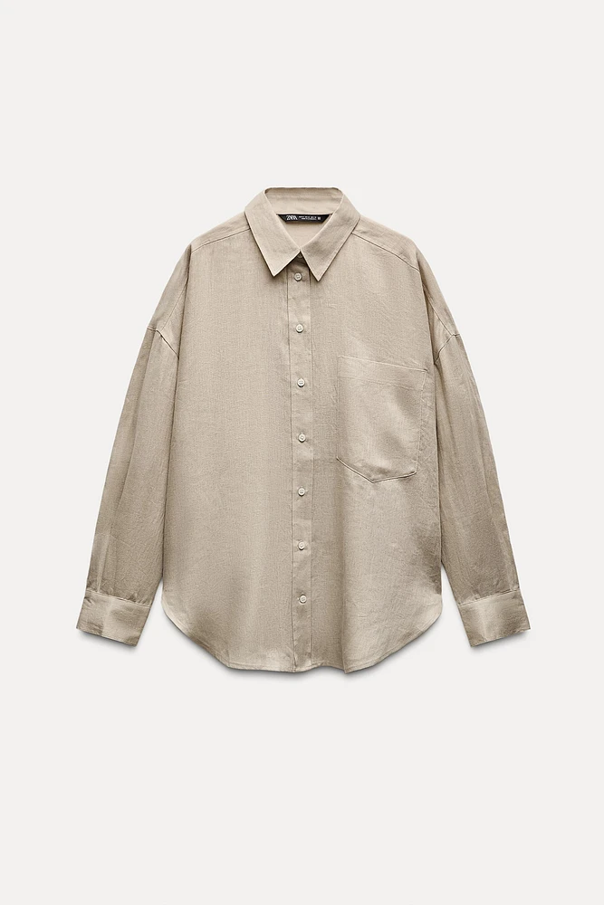 BASIC 100% LINEN SHIRT