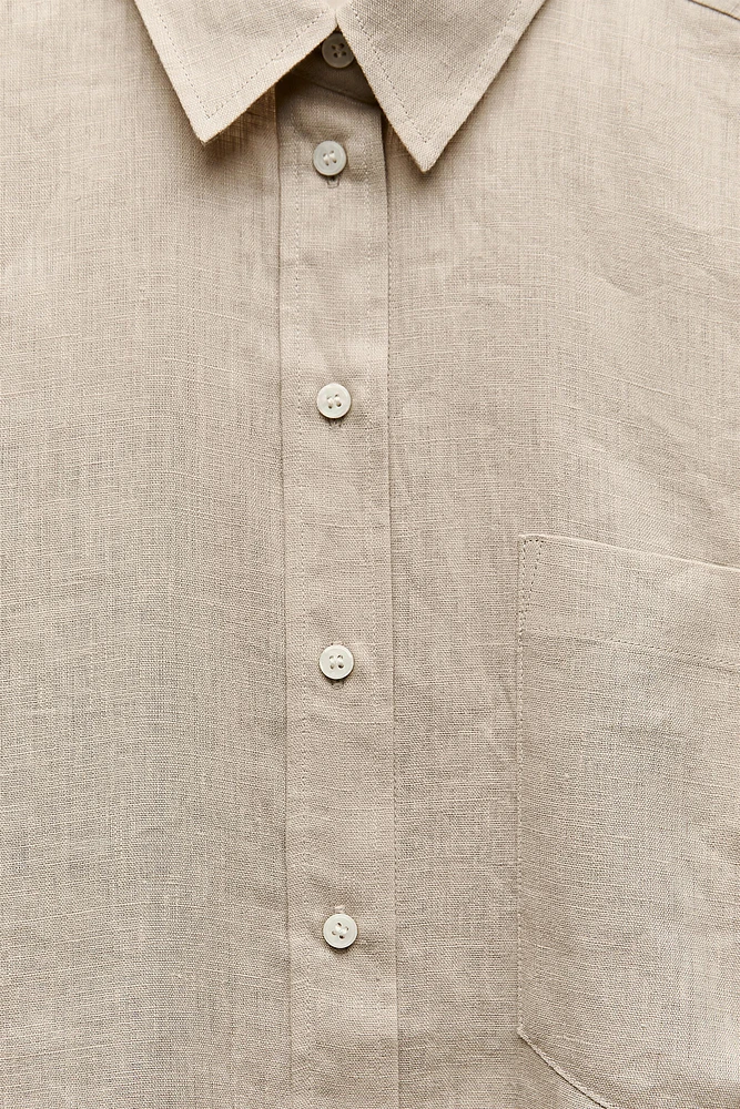 BASIC 100% LINEN SHIRT