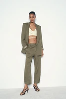 WRINKLED EFFECT KNICKERBOCKER PANTS