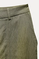 WRINKLED EFFECT KNICKERBOCKER PANTS