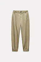 PLEATED BAGGY PANTS