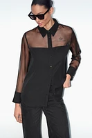 MIXED ORGANZA SHIRT