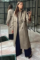 LONG BELTED TRENCH COAT