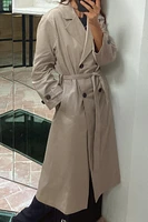 LONG BELTED TRENCH COAT