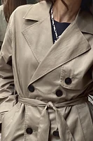 LONG BELTED TRENCH COAT