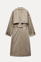 LONG BELTED TRENCH COAT