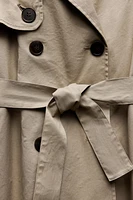 LONG BELTED TRENCH COAT