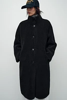 LONG FLEECE COAT