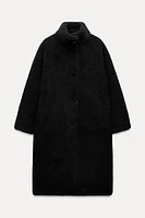 LONG FLEECE COAT