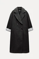 OVERSIZED DOUBLE-BREASTED COAT