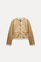 DOUBLE-FACED GOLD BUTTONS JACKET