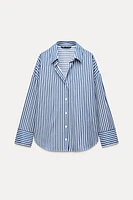 STRIPED POPLIN SHIRT