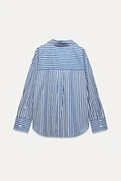 STRIPED POPLIN SHIRT