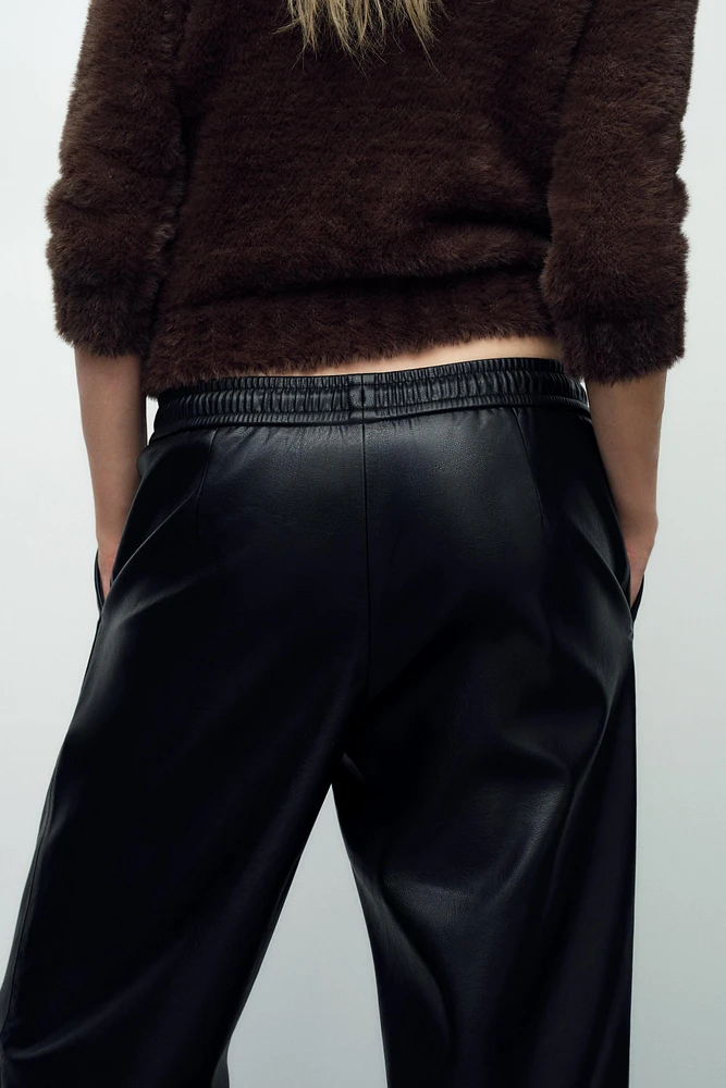 FAUX LEATHER PANTS