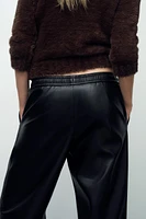 FAUX LEATHER PANTS