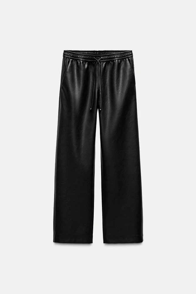 FAUX LEATHER PANTS