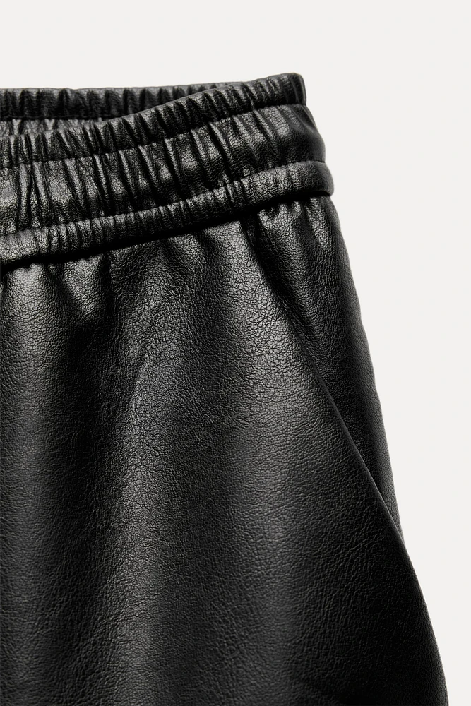 FAUX LEATHER PANTS