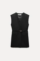 BELTED VENTED VEST ZW COLLECTION