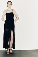 ZW COLLECTION LONG CONTRAST DRESS