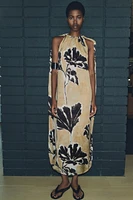 PRINTED CAPE DRESS ZW COLLECTION