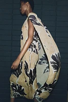 PRINTED CAPE DRESS ZW COLLECTION