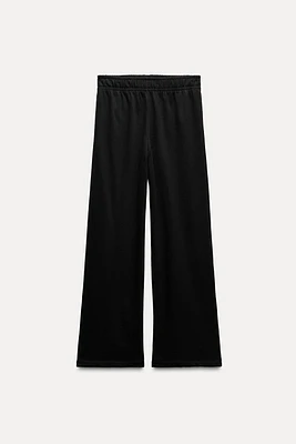 STRAIGHT FIT COTTON PANTS