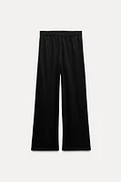 STRAIGHT FIT COTTON PANTS