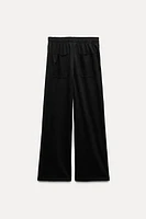 STRAIGHT FIT COTTON PANTS