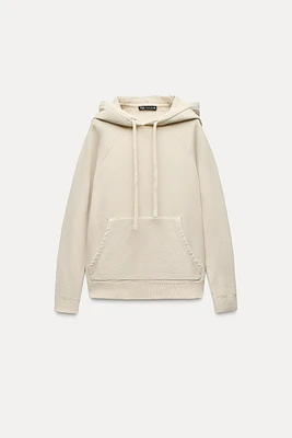 WASHED HOODIE SWEATSHIRT