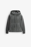 WASHED HOODIE SWEATSHIRT