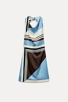 STRIPED POPLIN DRESS