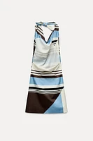 STRIPED POPLIN DRESS