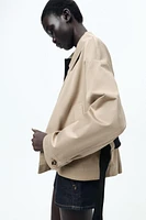 CONTRAST BELT JACKET ZW COLLECTION