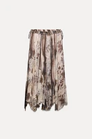 PRINTED PATCHWORK SKIRT ZW COLLECTION