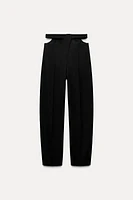 WOOL BLEND CUT OUT PANTS ZW COLLECTION