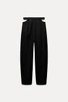 WOOL BLEND CUT OUT PANTS ZW COLLECTION