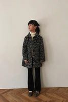 LONG ANIMAL PRINT COAT