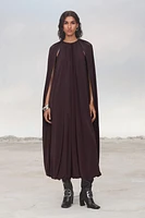 BELTED CAPE DRESS LIMITED EDITION