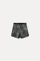 SEQUIN HIGH WAISTED SHORTS